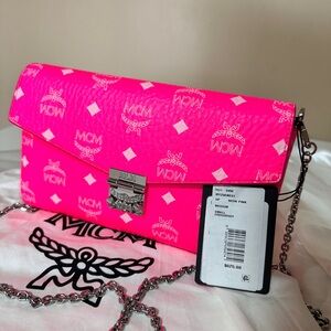 MCM Neon Pink Crossbody Bag